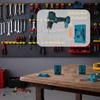 1/1/11PCS Tool Drill Mount Holder Compatible for Makita 18V Li-ion Drills, Heavy Duty ABS Tools Wall Dock Hanger for Workshop