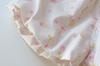 Girls' Floral Collar Short Sleeve Summer Outfit - Stylish Baby Two-Piece Set In Solid Color