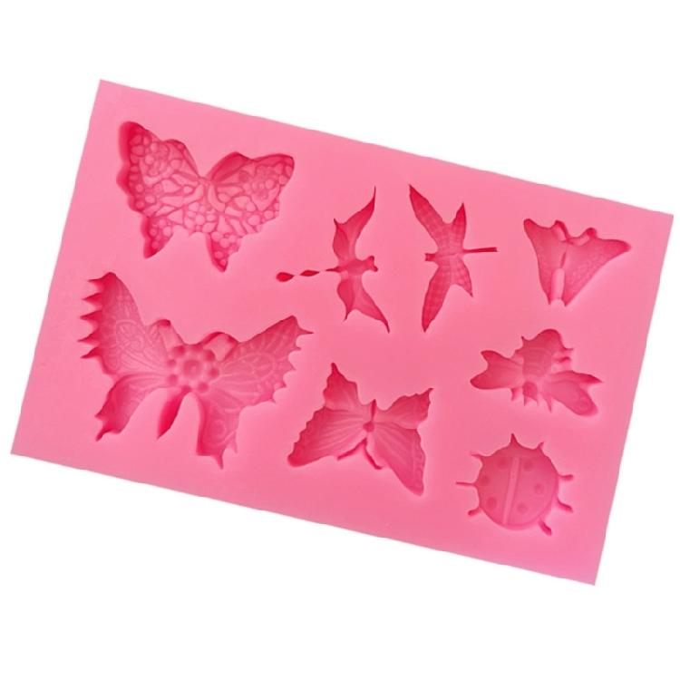 Butterflies Dragonflies Silicone Mold Fondant Cake Border Moulds Chocolate Mould