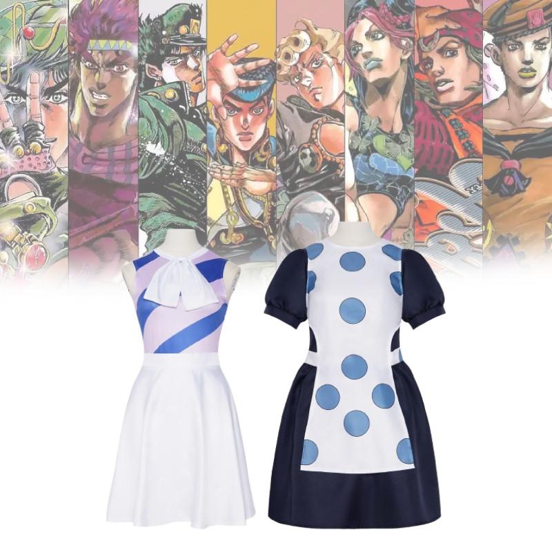Jojos Bizarre Adventure Cosplay-klær med polyestermateriale for fantasy-rollespill