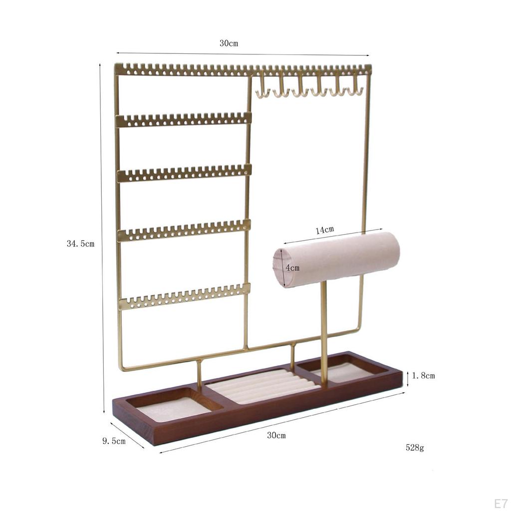 Earrings Display Organizer Rack for Jewelry Storage And Necklace Holder