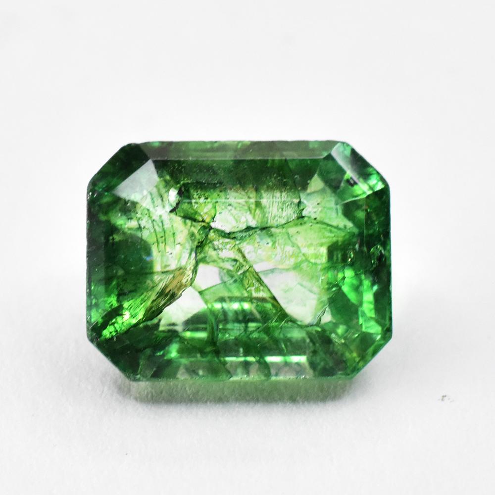 Natural Green Emerald Loose Gemstone Zambian 8.90 Ct Emerald Cut for Jewelry Making and Crafts