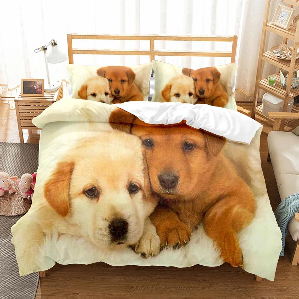 3d Dogs / Bear//cats/ Bed Cover Set Bedding Children Housse De Couette,twin Full Queen King Bedroom Beddings Sets Cover 2-3 Pcs