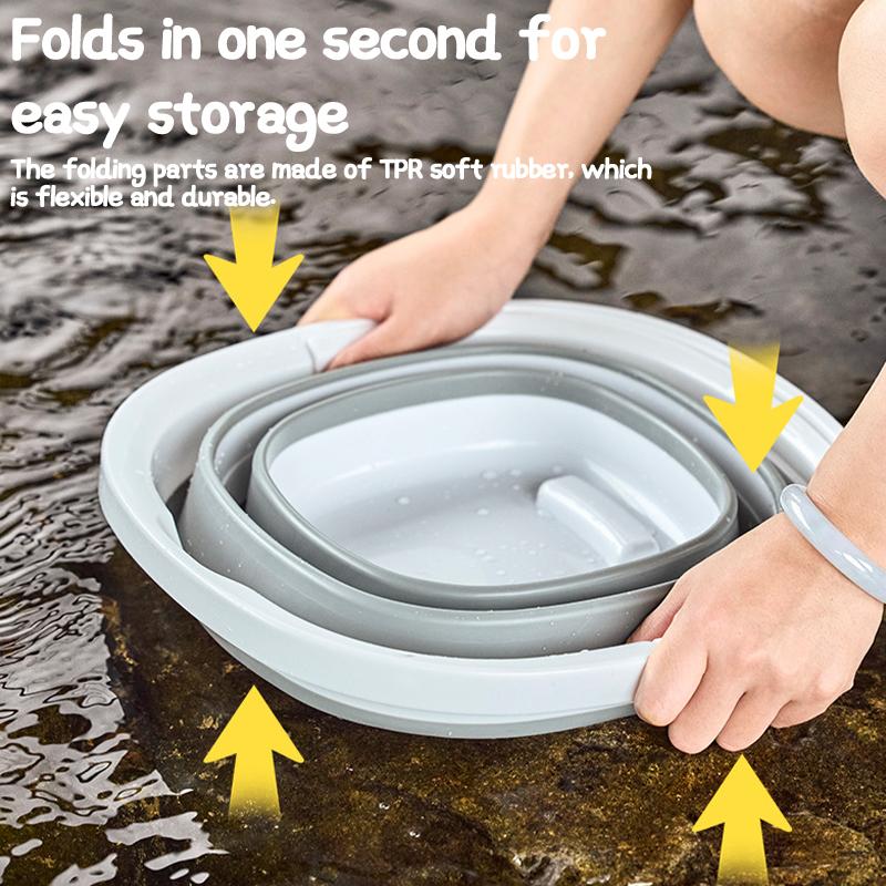 Foldable Water Bucket Essential For Fishing Camping Travel Collapsible Pail With Handle For Easy Storage Outdoor Use
