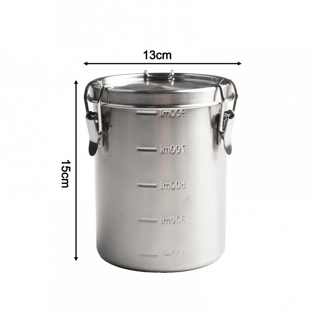 Sealed Kitchen Storage Solution In Stainless Steel Up To 2500ml