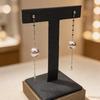 S925 Sterling Silver Pearl Tassel Earrings - Elegant, Versatile Dangle Earrings for Women