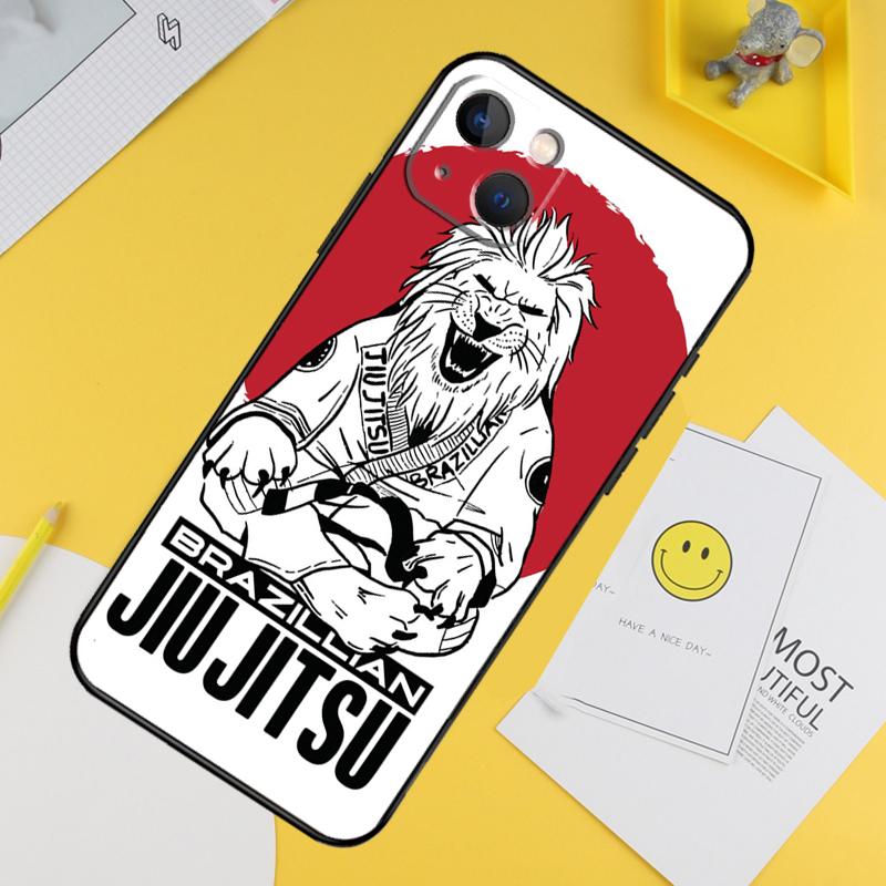 Brazilian Jiu Jitsu Phone Case For iPhone 16 15 Pro Max 11 12 13 14 Pro Max Mini XR 16 15 Plus 16e Cover Shell