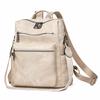 Vintage Soft Leather Backpack Women's Large Capacity Multi-use Shoulder Bag