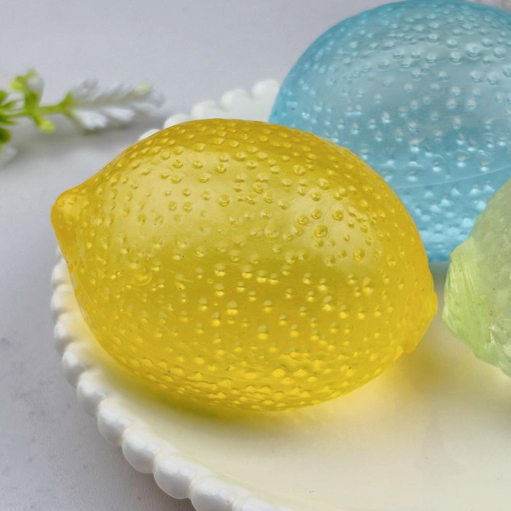 High-Quality Maltose Lemon Pinch Music Decompression Toy Simulation Fruit Extrusion Vent Artifact