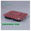 Black-Red 3-Compartment with Lid (1000 sets)