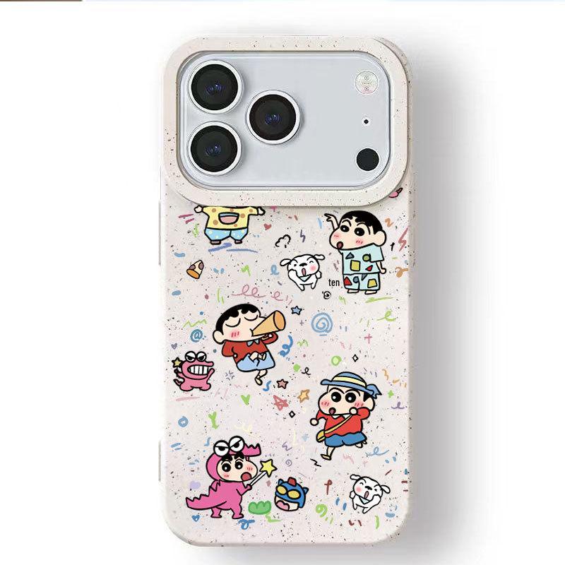 Mischievous Shin-chan Apple Case for iPhone 17/14 Pro Max/15/13: Cute Japan & Korea Cartoon Design