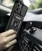 For Iphone12 ProMax Slide Camera Lens Protector Shockproof Armor Case For Iphone 12 ProMax Magnetic Car Holder Cover