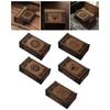 Eladcncmc Wooden Tarot Card Storage Case, Push-Pull Tarot Card Storage Box, Portable Card Container, Astrology Trinket Box