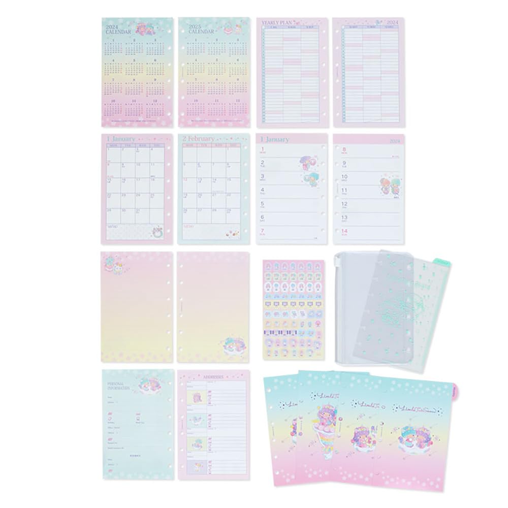 

Набор сменных блоков для ноутбука Sanrio Little Twin Stars System 2024 704369