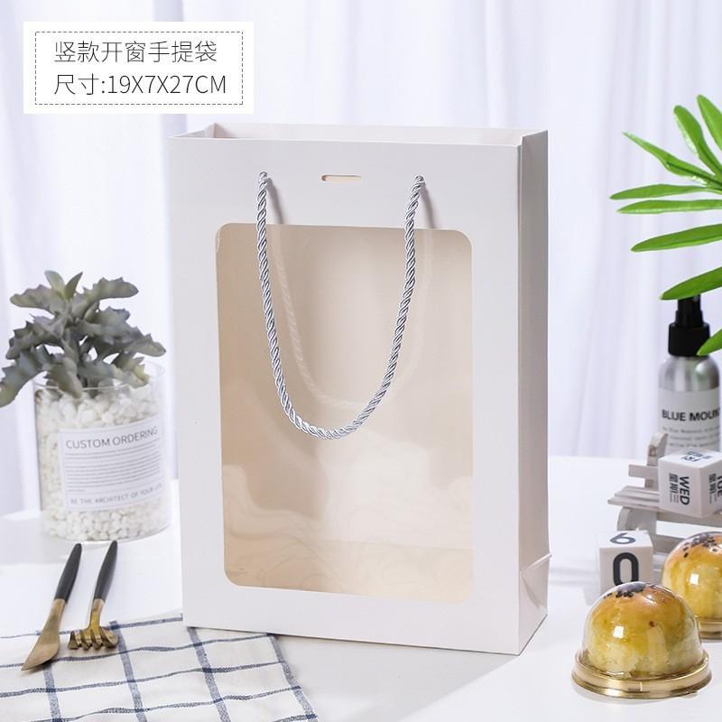 

5 шт. прозрачная прозрачная белая красная бумажная коробка для лунного пряника упаковочные пакеты праздничный фестиваль подарочная упаковка other