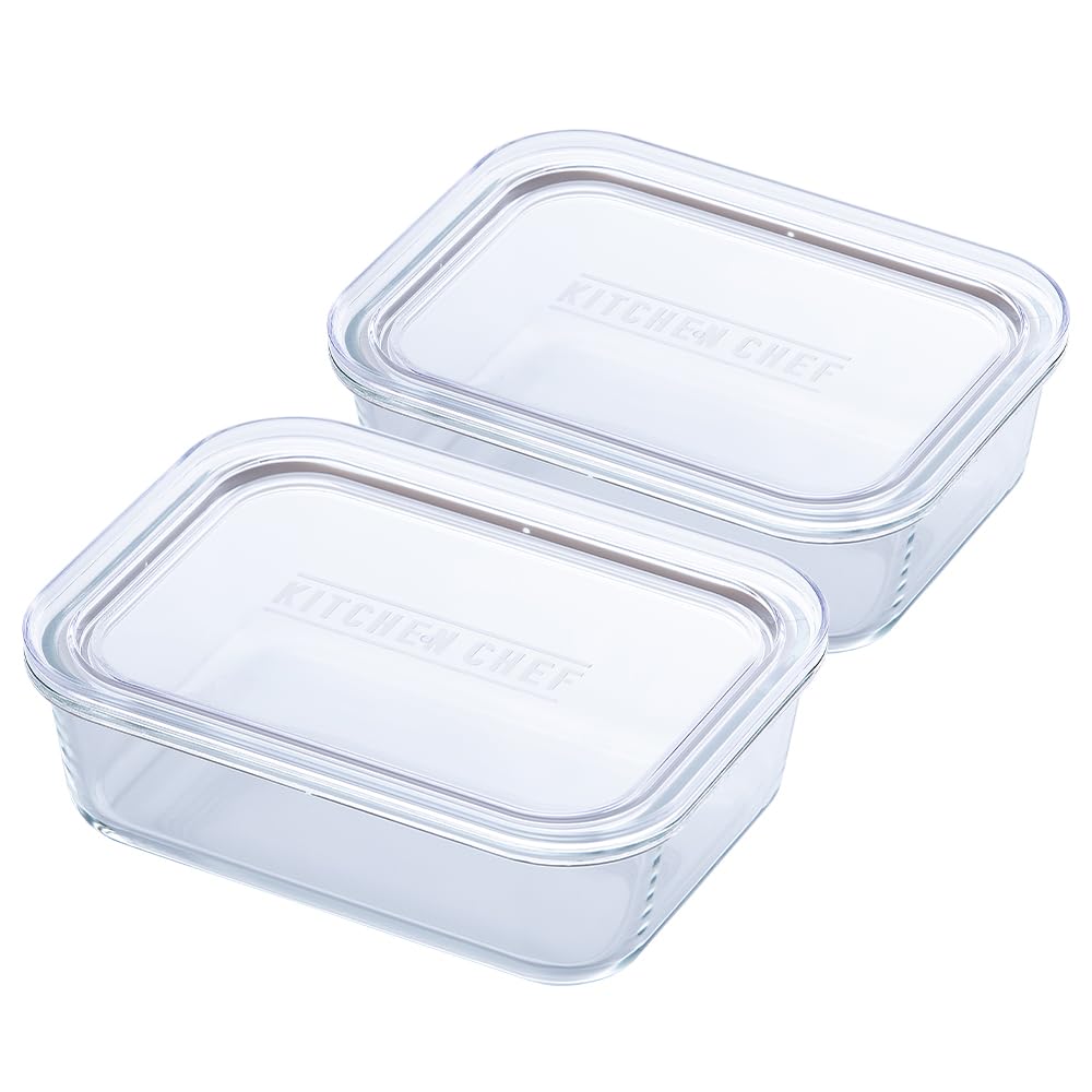 

Iris Ohyama Glass Containers Set of Can be Does not Can be heated up to Can be served directly to the Microwave oven [Neat Storage] Heat-resistant 2, чистый