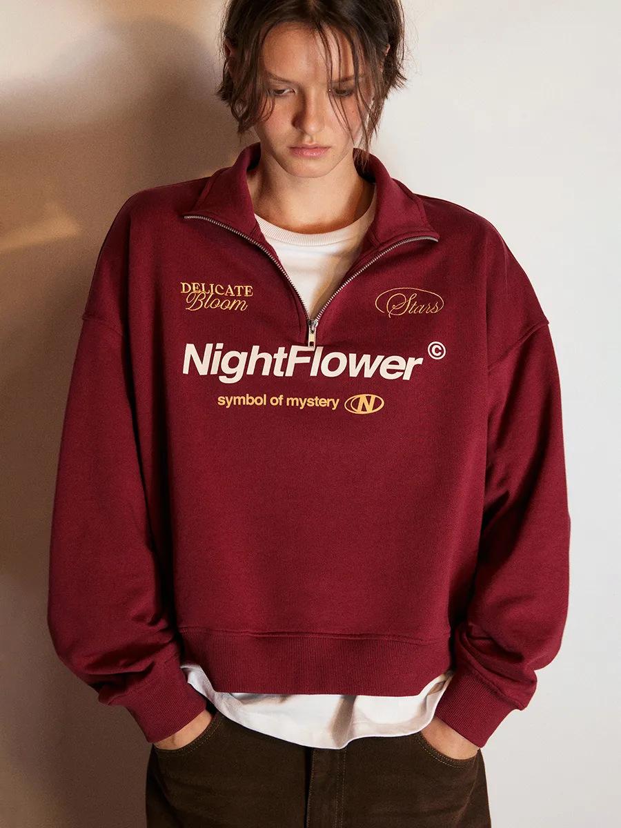 Women s Personalized Print Winter Halfzip Thick Warm Sweatshirt XL красный 2450₽