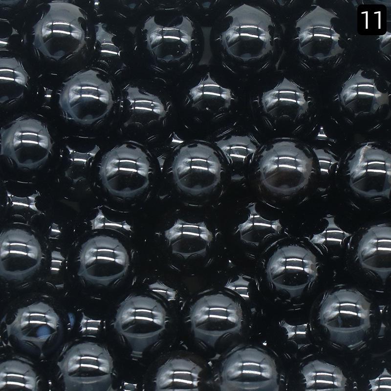 Perline Rotonde in Cristallo di Agata Senza Foro da 10mm - Materiale Semi-Prezioso per Gioielli Fai da Te