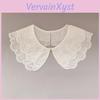 White Lace Collar With Beaded Detailing For Adult Fashion Layering
