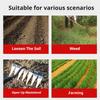 5/6/7/8 Teeth Metal Rake Garden Manual Aerators Tool Farming Iron Weed Weeders for Gardening and Weeding  Agriculture Hand Tools