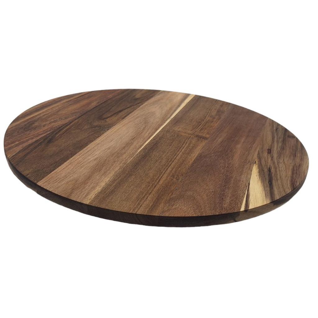 TURNING BOARD 35 Cm WOODEN PIZZA PLATE CHEESE SERVING PLATE