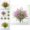 Eucalyptus Robusta Rose Artificial Flower With Plastic Lotus For Wedding Decor And Garden Arrangements