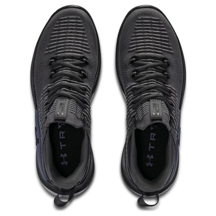 Under Armour Flow Dynamic IntelliKnit Castlerock Mod Grey Men Sneakers Black 3027177-101