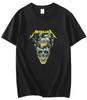 Unisex Metallic Band Retro Metal Ready Hell Tour Black T-Shirt WoUnisex Tops T-Shirt Harajuku Casual MEOWTALLICA Top Unisex