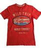 Catamaran Cotton Men's Vintage Short Sleeve Orange T-shirt. Size XS