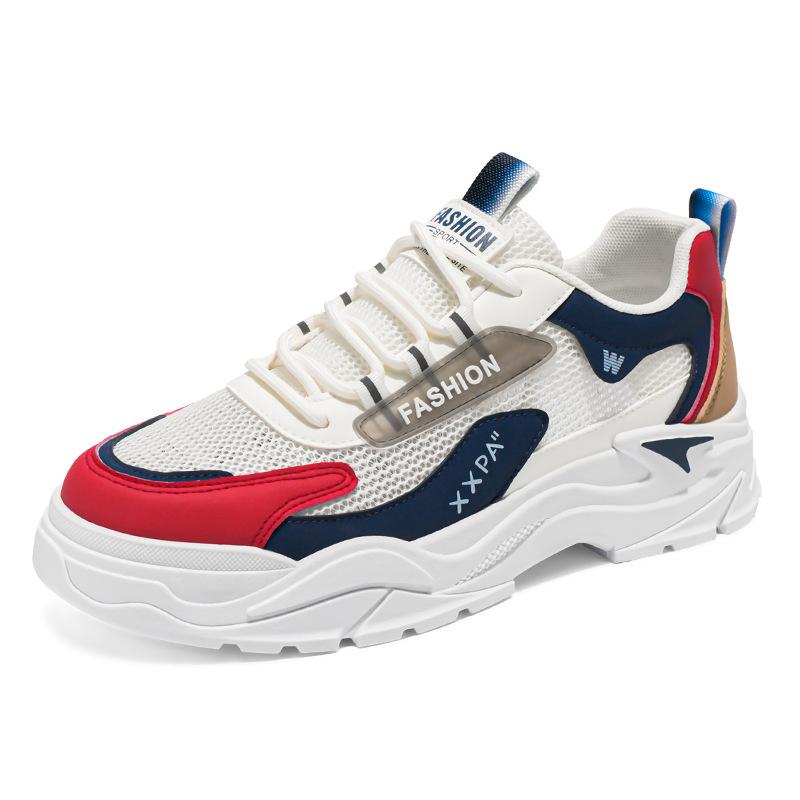 

Spring and Autumn New Men s Mesh Breathable Platform Sports Casual Shoes Men s Trend Teen Height Increasing Men s Shoes 44