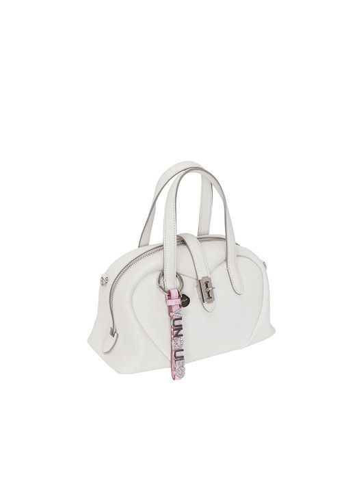 Vunque Initial Leather Charm (Initial Leather Charm) Love Pink