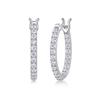 E12978 Fine Quality Custom Women's Fashion Jewelry 925 Silver Lab Diamond Moissanite Hoop Earrings Stylish and Elegant