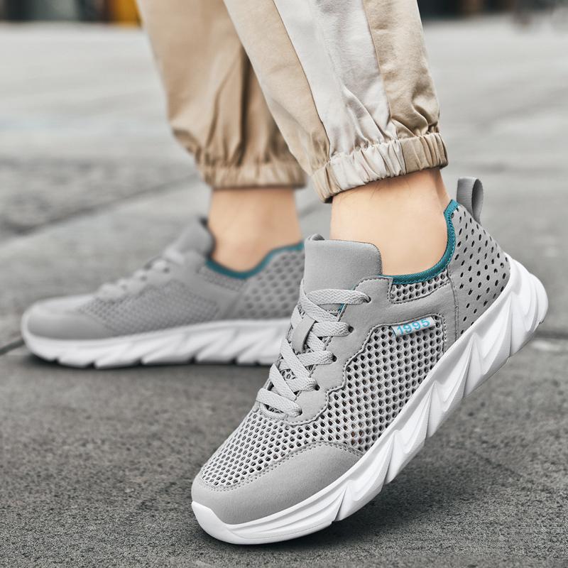 Мужские кроссовки Мужская обувь Повседневная сетчатая дышащая мужская обувь Тренажерный — фото 15