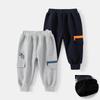 Boys Winter Sports Pants Fleece Lined Cartoon Sweatpants Casual Long Trousers for Kids