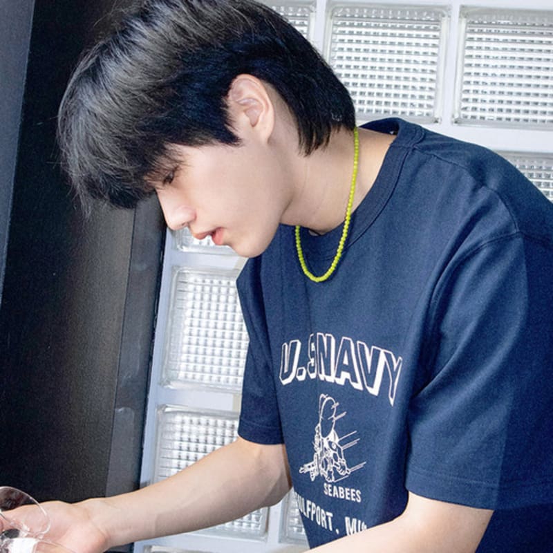 BICYCLE TROPHY BT Gemstone Necklace 09 (4mm Filled Jade Light Green)