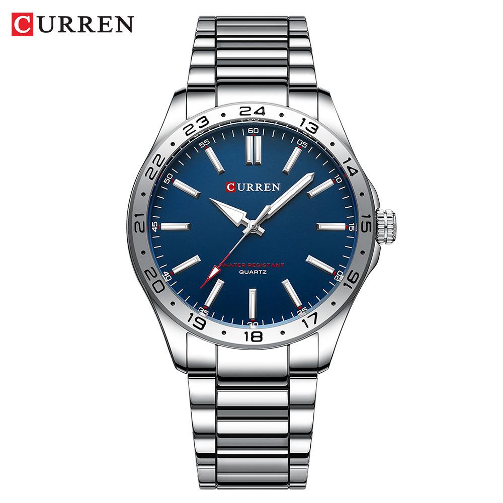 CURREN 8452 Men s Steel Band Waterproof Quartz Business Watch
