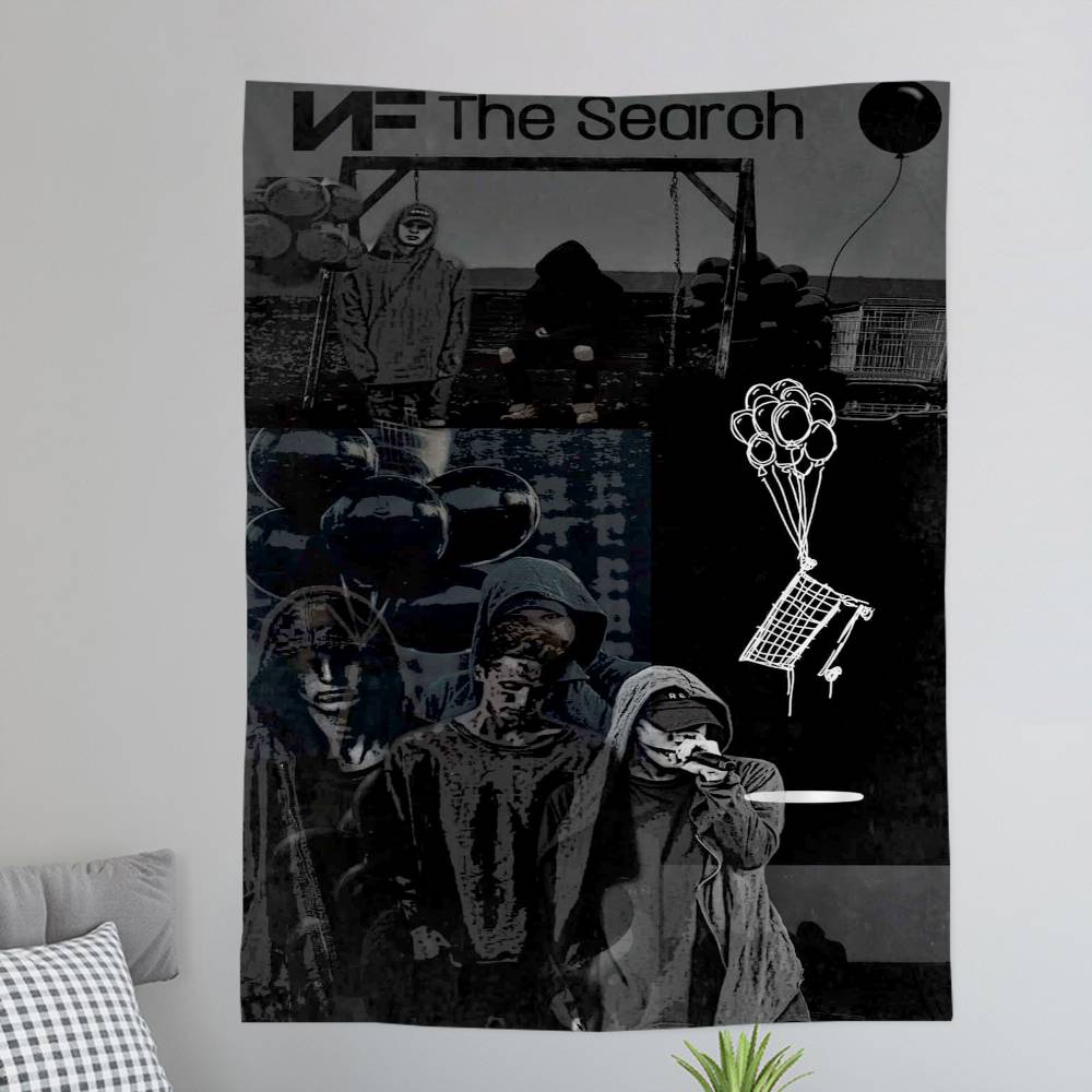 NF Rapper Printed Large Wall Tapestry Art Science Fiction Room Home Decor Decor Blanket