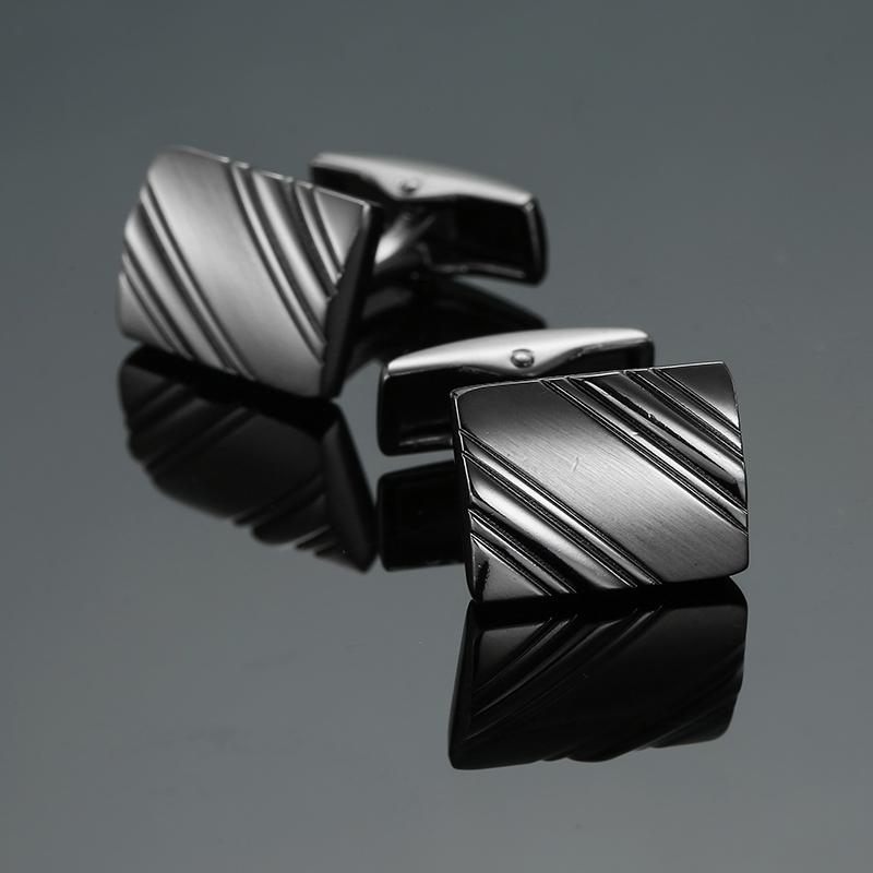 Classic Men's French Shirt Cufflinks High Quality Round Laser Metal Cuffs Buttons Business Suit Accessories, Jewelry Wholesale