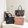 Large Capacity Commuting Tote Bags Fashionable Printed Pu Leather Handbag for Women College Students Class Handbags Shoulder Bag