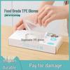 Beiyipin Food Grade Disposable TPE Gloves (300 Count, 3 Boxes)