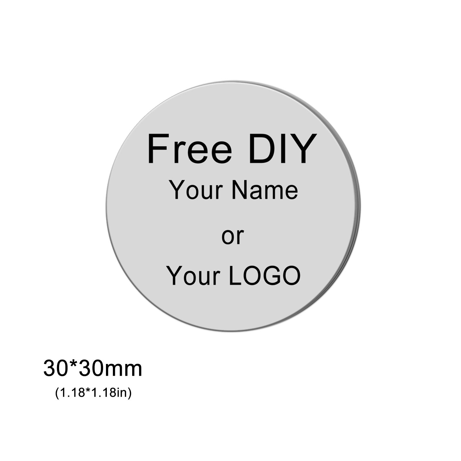 

Lemegeton Custom Name Brooch Engraved Logo Lapel Pin Men Women Suit Badge Stainless Steel Jewelry Personalized Father s Day Gift
