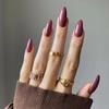 Mittelange einfarbige Aufkleb-Nagelspitzen - Fortgeschrittene Nailart-Patches