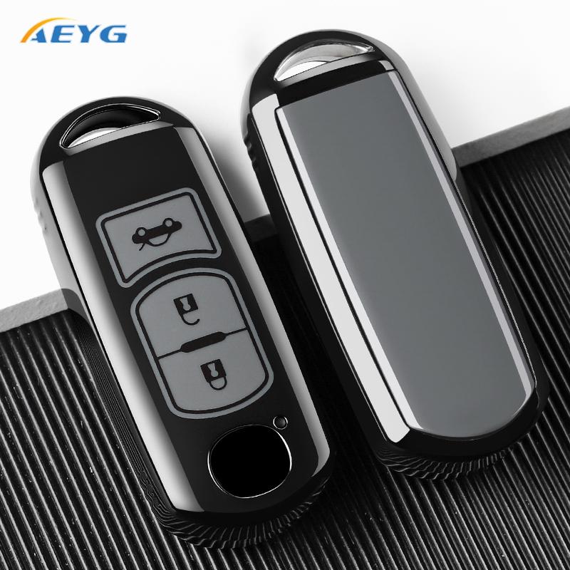 Tpu Auto Smart Key Fob Cover Case Housing Remote Fit For Mazda 2 3 6 Atenza Axela Demio Cx-5 Cx5 Cx-3 Cx3 Cx7 Cx-7 Cx-9 Cx9 Mx5 Auto Accessories