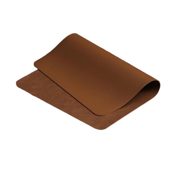 Faux Leather Placemat Waterproof Heat-Resistant Non-slip Heat Insulation Dishwasher Safe Rectangle Dining Table Protection Decoration Pad Kitchen