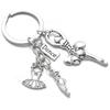Elegant Ballet Dancer Keychain Charm Anti-Rust Metal Dance Themed Accessory for Backpack Charm Holiday Gift for Girls
