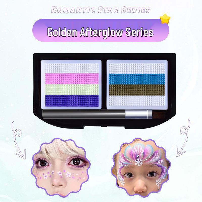 

3D Смываемый набор для рисования на лице для детей - Водорастворимые пигменты для фестивалей и комик-выставок