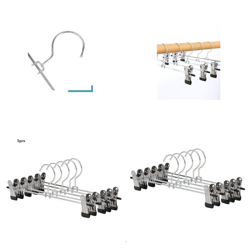 Lightweight High Manganese Steel Metal Clip Hangers Ideal For Trousers And Skirts
