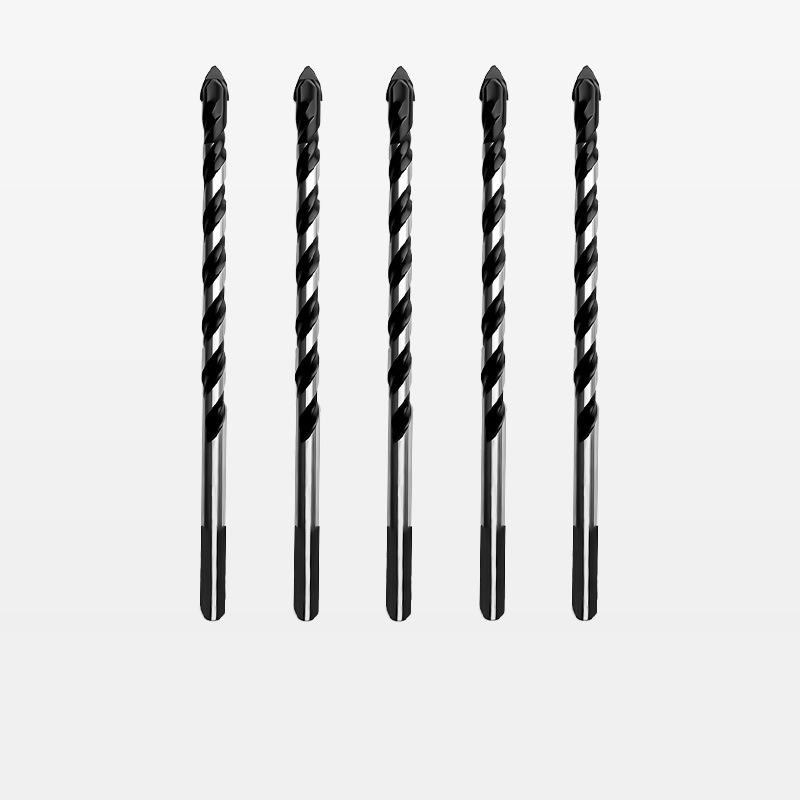 Extended Black Triangle Drill Bit for Marble Granite Tile Easy Drilling Wear Resistant Durable