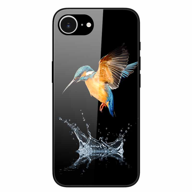 For iPhone 16E 2025 Case Black Bumper Tempered Glass Hard Phone Cases for iPhone16e 16e Back Cover for iPhoneSE SE 2025 Cool New