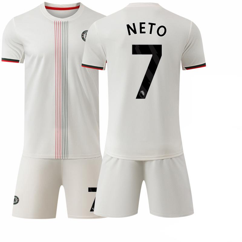 2526 Chell X away football jersey 8 Enzo No. 10 Palmer beige football jersey set Foreign trade #16